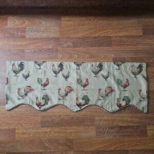 High Quality Fabric Rooster / Chicken Valance